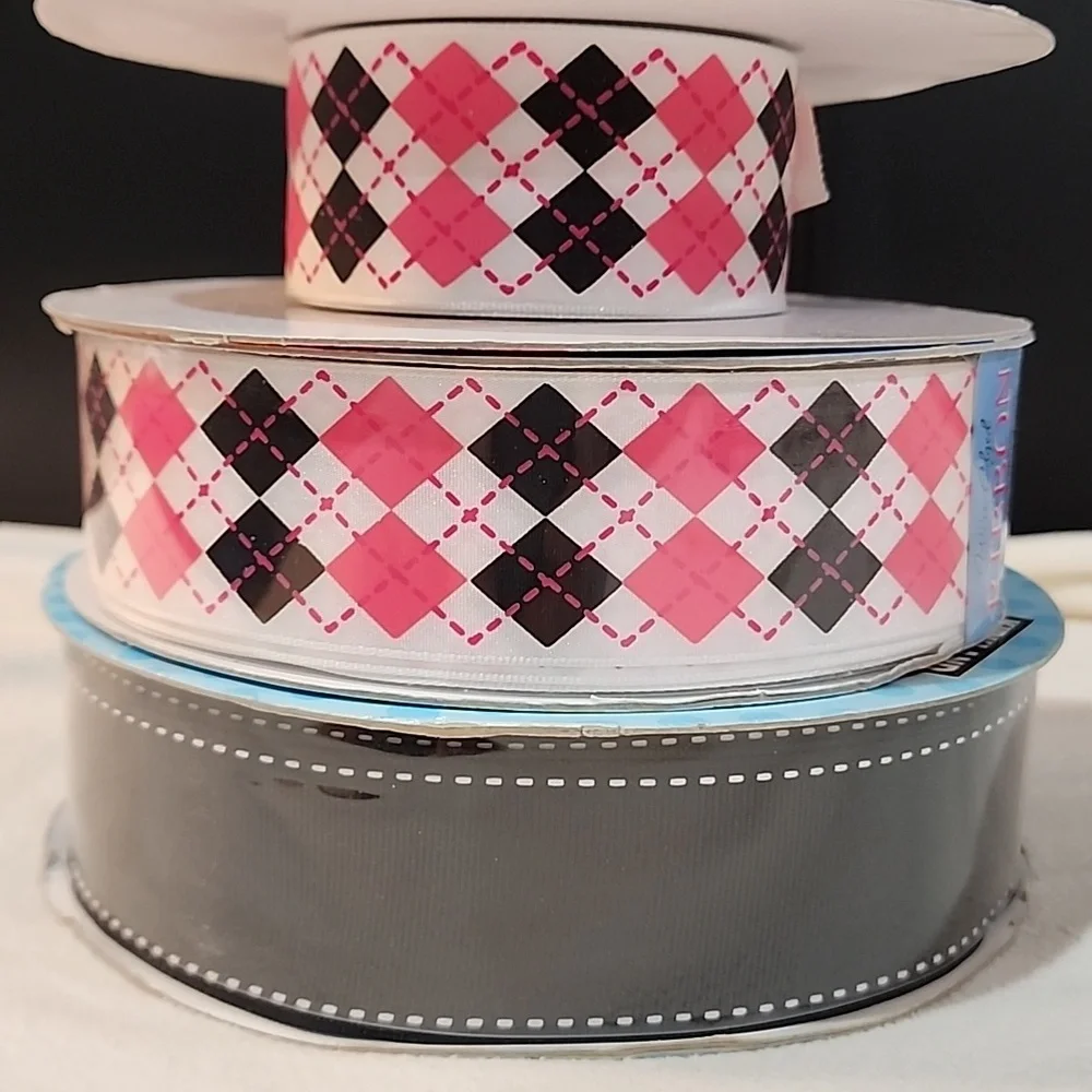 3 Rolls Kirkland Wire-edged Ribbon, 1-1/2
